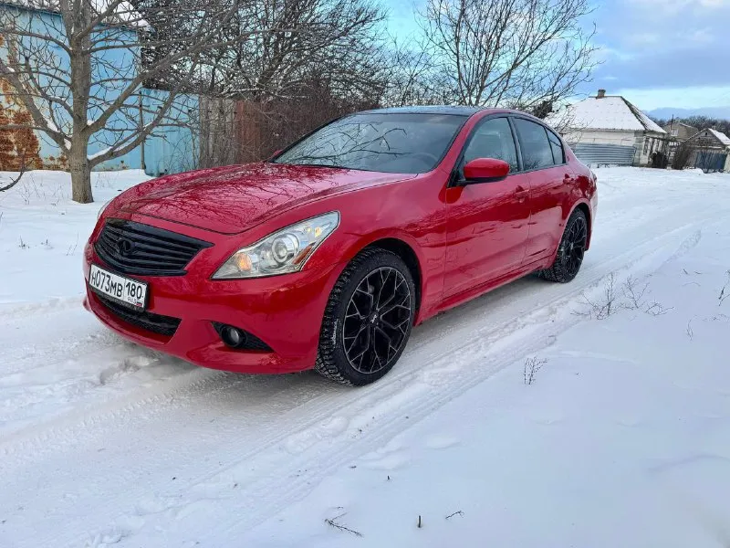 Infiniti j37xs awd год : 2011 мотор : 3.7 (333л. с) привод : полный коробка : автомат цвет : красный... - фотография