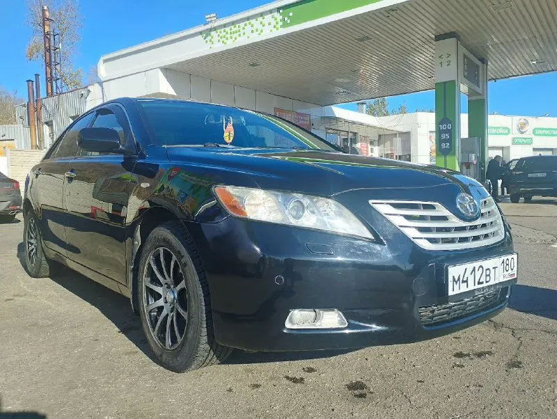 Продам toyota camry v40 2,4 2007 года, пробег 217,600, коробка автомат, кожаный салон, климат контро... - фотография