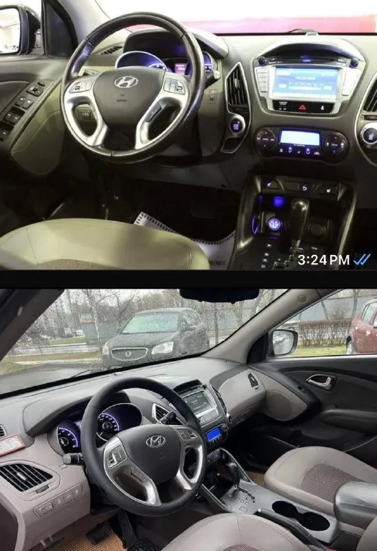 Продам hyundai ix35 мотор без задиров ) после капремонта работает очень хорошо как 🕰️ ) в идеальном состоянии, на очень хорошей комплектации и надёжной, объем двигателя 2.0л, бензин, полный привод, на полноценном автомате, без ключевой доступ, старт стоп, парктроники, камера заднего вида, подогрев всех сидений, эксплатация автомобиля 2013 год, два владельца птс оригинал, родной пробег 178000 на все 1000%, история автомобиля очень хорошая, есть одно мелкое дтп, а так автотека зелёная!по технической части вопросов нет абсолютно никаких, мотор, коробка, ходовая в идеальном состоянии без вложения вообще, по электрике абсолютно работает всё ни одной ошибки нет, два ключа, сервисные книжки, новая зимняя резина, с документами полный порядок любой вид переоформления, автомобиль на месном учёте, остальные вопросы по телефону!по запросу могу дополнительные фото и видео отправить, автомобиль находится город донецк калининский район, цена за автомобиль 1285000 возможно торг реальному покупателю! номер тел и telegram +79496358755 - фотография - 7