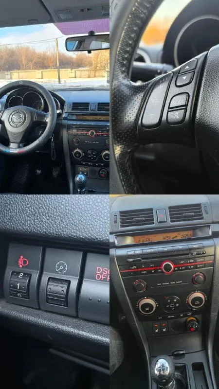 Цена 🎁 : 575 000 руб продам mazda 3 2006 года выпуска 1.6 на механике в хорошем состоянии! • кузов в идеальном состоянии • ходовая как мячик, все в идеале • двигатель в идеальном состоянии • коробка как новая, работает идеально • салон в хорошем состоянии автомобиль без дефектов, в хорошем состоянии, один владелец по документам, любое переоформление! новая зимняя резина, хорошая музыка с блютуз, круиз контроль, мультируль, климат контроль, подогрев сидений и многое другое. .. +79494260930 енакиево - фотография - 6