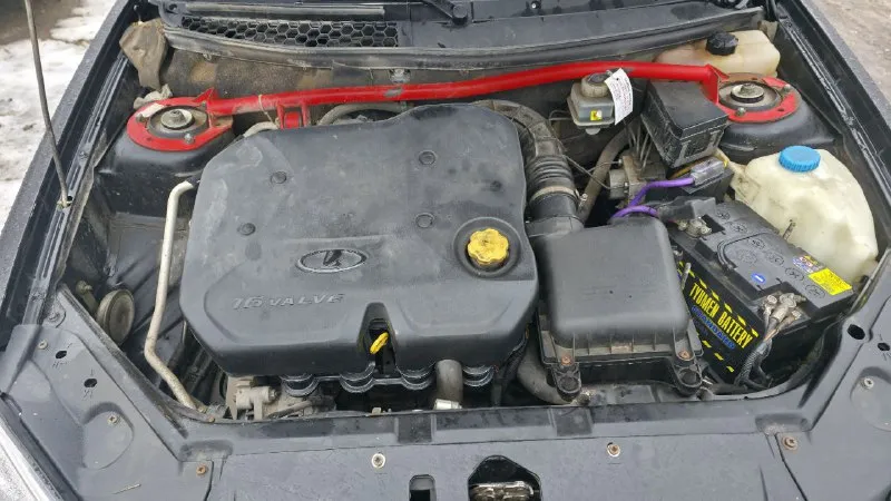 Продажа lada priora, 2016 год в донецке двигатель бензин, 1.6л мощность 106 л. с., коробка передач мкпп привод fwd тип кузова седан. цвет черный руль левый поколение 2 поколение комплектация люкс 600тыс торг номер:+79495276232феникс +79498674262 телеком - фотография - 6