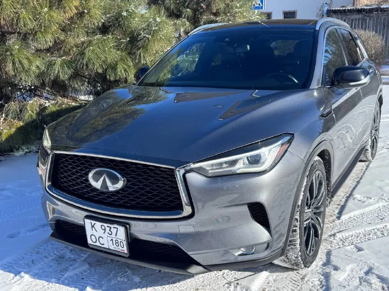Infiniti qx 50 2020 год 2.0 бензин, полный привод, кожа, бесключевой доступ, панорама, черный потолок, диски р20, новая резина, пробег 80 т км, хороший карфакс. донецк, цена 2 млн 360 т рублей, торг, обмен. срочно +79493145500 - фотография - 2