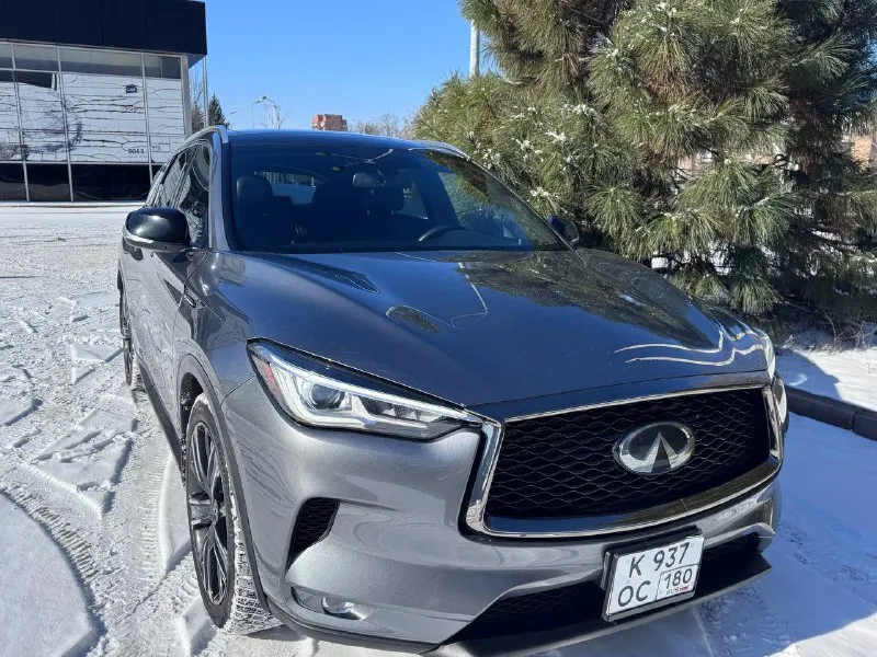 Infiniti qx 50 2020 год 2.0 бензин, полный привод, кожа, бесключевой доступ, панорама, черный потолок, диски р20, новая резина, пробег 80 т км, хороший карфакс. донецк, цена 2 млн 360 т рублей, торг, обмен. срочно +79493145500 - фотография - 6