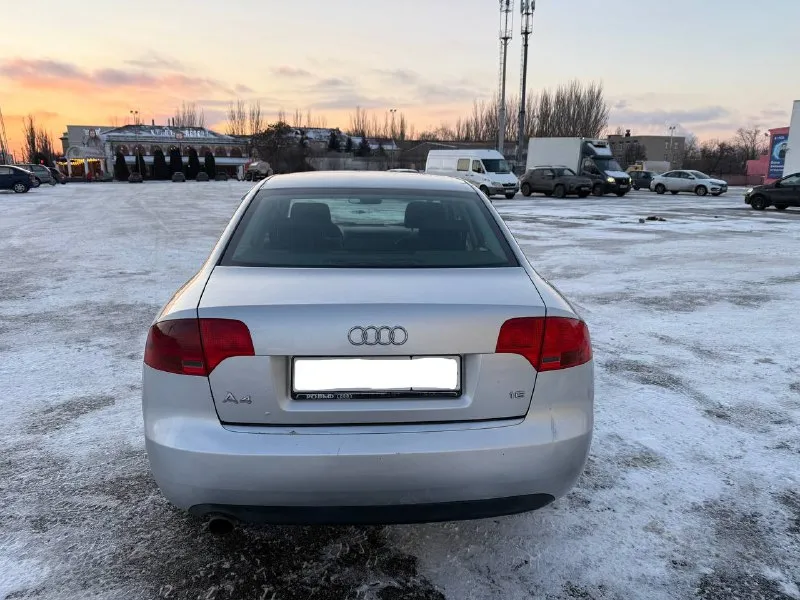 Audi a4 b7, 2004 г. пробег: 192 000 км двигатель: 1.6 л, бензиновый, атмосферный, без турбины коробка передач: механическая автомобиль в хорошем состоянии: - двигатель работает ровно, без посторонних шумов и ошибок - коробка передач переключается четко - ходовая часть без стуков - полностью обслужен, готов к эксплуатации без дополнительных вложений - пройден техосмотр, готов к постановке на учет в мрэо цена: 600 000 руб. город: донецк контакты: +7 949 371-08-26 (есть telegram) по запросу вышлем видеообзор автомобиля. - фотография - 8