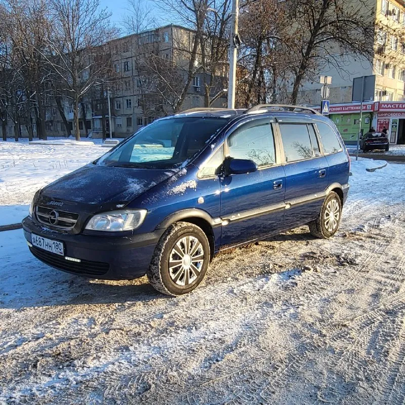Opel зафира opel zafira 1.6 16v рестайлинг 2004 г. в. хорошее состояние авто. пригнана в 2018 году в... - фотография