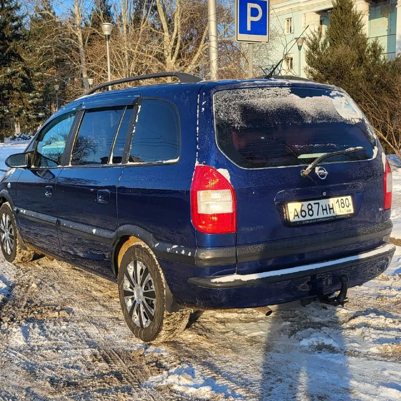 Opel зафира opel zafira 1.6 16v рестайлинг 2004 г. в. хорошее состояние авто. пригнана в 2018 году в донецк, один собственник. родной пробег, вся история обслуживания. установлено пропан, фаркоп все узаконено. двусторонняя сигнализация sheriff, магнитола планшет с carplay. не бит, корозии нет. стекла атермальные родные. хорошая комплектация: 10 airbag, кондиционер, круиз контроль, птф, полный бортовой компьютер итд. все работает. 2 ключа. донецк. плохая связь. 550т. р. +79498049797 📞 звоните: +7(949)8049797 - фотография - 2