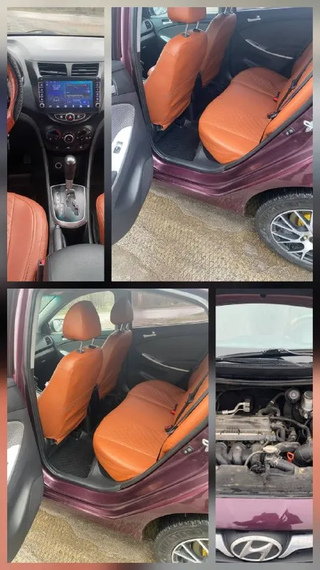 Продам hyundai солярис 2012 года мотор 1.6 коробка автомат, пробег 200 тыс км (оригинальный), цена 740₽ состояние отличное, обслужена вся, салон в отличном состоянии, делать ни чего не надо, сел и катайся, сигнализация, новая резина, кондиционер, стеклоподъемники, гидроусилитель на авто работает все, по мотору вопросов нет работает идеально, мягко без стуков и прочих шумов, масло не доливаю ни грамма( катализатор удален )коробка работает отлично, масло менял, все вопросы по тел +79494936731 макеевка, торг 📞 звоните: +7(949)4936731 - фотография - 2