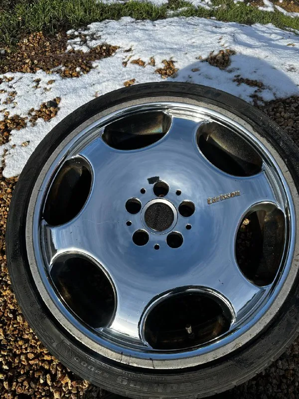 Продам кованные диски carlsson 8.50jx19h2 et40 5x112 диски сделаны в германии, стояли на мерседесе clk320, отдаю с резиной, состояние на фото. г. донецк цена- 70 000₽ (новые 150 000₽) +79044442252 - фотография - 5