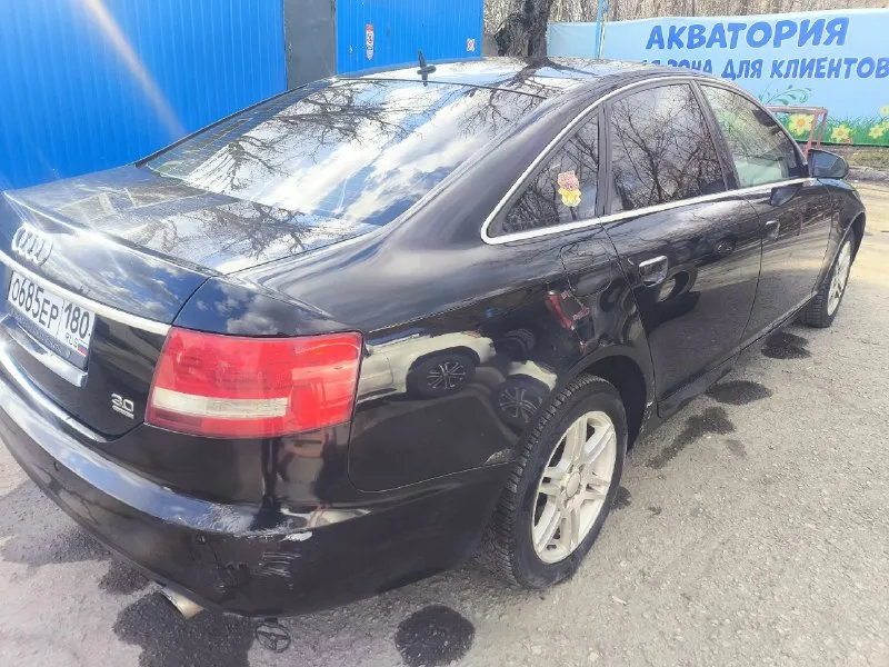 Г. донецк audi a6 c6 quattro 2005 год ❗️ 3.0 акпп полный привод 💪️ самый надежный мотор, атмосферный, на ремне, доналог✅ чугунный блок, никаких задиров и расхода масла. масло не расходует, не дымит, работает ровно по коробке без вопросов, переключает плавно без пинков и затупов, на спорте режиме летит как ураган подвеска мягкая и комфортная, без посторонних стуков полностью обслужена, куча заказ нарядов. по электрике работает все, каждая кнопка и система. максимальная комплектация ‼️ бесключевой доступ, адаптивный свет, круиз-контроль, подрулевые лепестки, подогрев сидений, электо-шторки, электро-ручник, система старт-стоп. аудиосистема с сабвуфером, достойное звучание. cd чейнджер. салон бежевая кожа. комфортные сиденья с электро-приводом и множеством регулировок. установлена сигнализация с меткой. так же блокировка кпп. кузовом надо заниматься техника 💣 цена 750 тыс без торга ❗️ цена 👍 +79493483692 (артур) 📞 звоните: +7(949)3483692 - фотография - 2