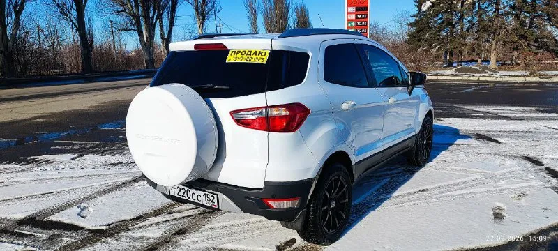 Ford ecosport 2014г. комплектация titanium. 1.6л (140л. с. ) автоматическая трансмиссия, сигналка с автозапуском через космос, бесключевой доступ, старт-стоп, андроид магнитола, мультируль, круиз, кожаные сиденья, подогрев, климат контроль, оптика (15т. р. ), свет бомба, подвеска отлично! коробка отлично! двигатель отлично! отличный кроссовер, компактный и маневренный. делать ничего не надо, масла свежие, новые иридиевые свечи, запускается с пол оборота. цена 9оо. ооо. осмотр в енакиево. +79494628921 📲 tg: @eavtospros 📞 звоните: +7(949)4628921 - фотография - 3