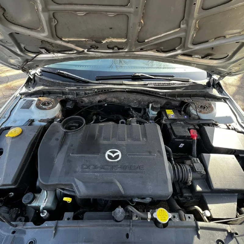 Mazda 6 gg 2003 мотор 2.0 бензин, едет шикарно, не дымит вообще! коробка механика 5ст. на отлично! кузов в хорошем состоянии, выглядит как на фото, пороги переварены, дно подварено. вин код читается отлично. комплектация очень хорошая, в машине работает все! по ходовой надо смотреть зад. много чего заменено. резина хорошая зима. салон в отличном состоянии после хим. чистки. по документам все отлично, переоформление без проблем + действующий тех. осмотр. 420.000₽ +79493609487 - фотография - 10