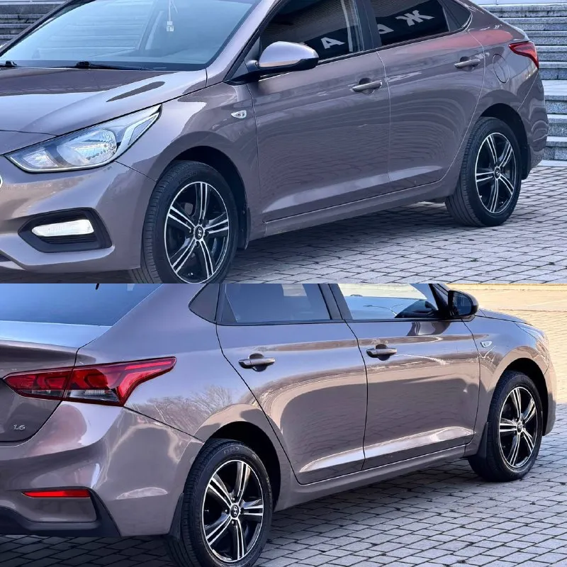 Hyundai solaris 2 двигатель - 1.6 бензин кпп - автомат пробег - 132.000км год выпуска - 2017 цена - 1.200.000₽ тел. - +79493902663 либо: +7 (949) 679-98-14 в продаже отличная повседневная, не убиваемая машина. в шикарном цвете ( в жизни смотрится великолепно ) с простым 1.6 двигателем и автоматической 6ти ступенчатой коробкой передач. техническая часть вся обслужена и не требует ни каких вложений. автомобиль не участвовал в дтп, все детали родные. комплектация: мультируль; эл. зеркала с подогревом; android магнитола со всеми современными плюшками; камера заднего вида; кондиционер; титановые диски с зимней резиной; датчик шин; антибукс; антизанос; 4эл. стеклоподъемника с доводчиками; 2 пары ключей; полный бортовой компьютер; подогревы сидений и руля. . кто ищет свежий, не дорогой в обслуживании и симпатичный автомобиль - добро пожаловать. ( свзяь не всегда хорошая, на этих же номерах есть telegram ) 📲 tg: @vladimir_23_23_23 📞 звоните: +7(949)3902663 - фотография - 10