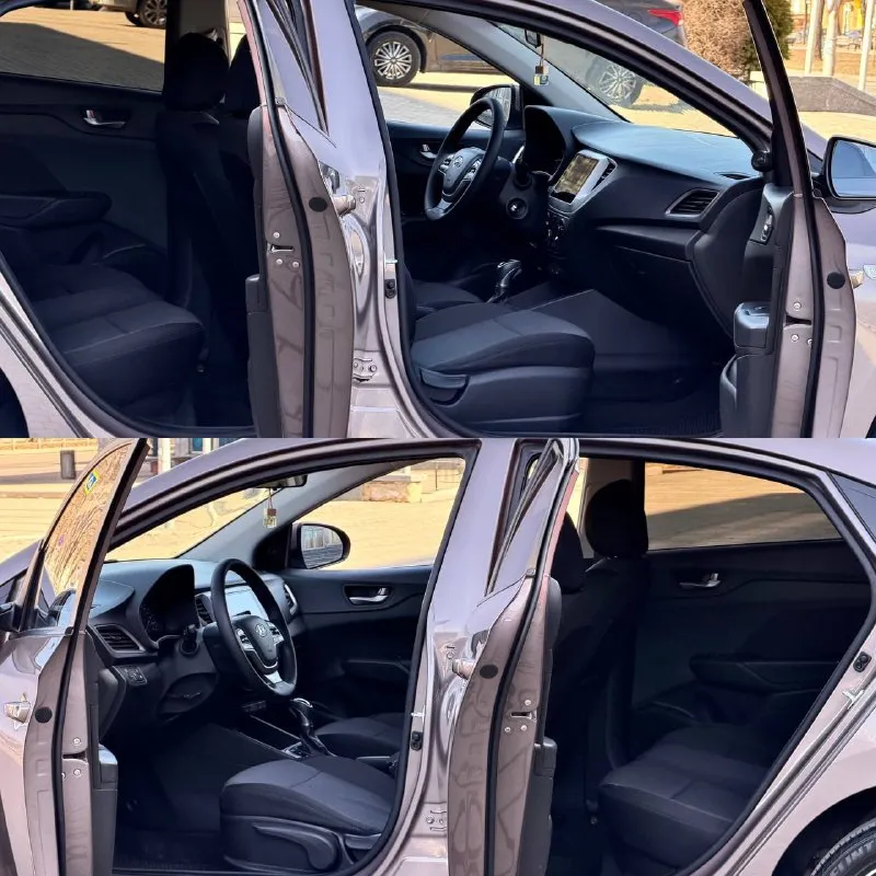 Hyundai solaris 2 двигатель - 1.6 бензин кпп - автомат пробег - 132.000км год выпуска - 2017 цена - 1.200.000₽ тел. - +79493902663 либо: +7 (949) 679-98-14 в продаже отличная повседневная, не убиваемая машина. в шикарном цвете ( в жизни смотрится великолепно ) с простым 1.6 двигателем и автоматической 6ти ступенчатой коробкой передач. техническая часть вся обслужена и не требует ни каких вложений. автомобиль не участвовал в дтп, все детали родные. комплектация: мультируль; эл. зеркала с подогревом; android магнитола со всеми современными плюшками; камера заднего вида; кондиционер; титановые диски с зимней резиной; датчик шин; антибукс; антизанос; 4эл. стеклоподъемника с доводчиками; 2 пары ключей; полный бортовой компьютер; подогревы сидений и руля. . кто ищет свежий, не дорогой в обслуживании и симпатичный автомобиль - добро пожаловать. ( свзяь не всегда хорошая, на этих же номерах есть telegram ) 📲 tg: @vladimir_23_23_23 📞 звоните: +7(949)3902663 - фотография - 8