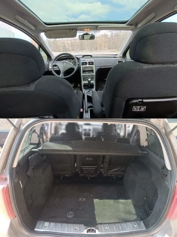 Продам peugeot 307sw 2005г. в двигатель 2.0 бензин, очень эластичный и тяговитый, работает отлично. коробка автомат, переключает плавно, без пинков. кузов оцинкованный, в хорошем состоянии, без дтп, стекла родные. максимальная комплектация -двух зонный климат, панорамная крыша, подогрев сидений, задний парктроник, охлаждаемый бардачок, управление магнитофоном под рулём, регулировка руля по высоте и вылету, 4эл стеклоподъёмника, эл зеркала с подогревом,6 подушек безопасности, в спинках передних сидений откидные столики, задние сиденья можно двигать вперёд -назад, есть место под установку 3-го ряда сидений, чистый салон, большой багажник. юридически чисто, переоформление без проблем. осмотр макеевка +79490309048 📞 звоните: +7(949)0309048 - фотография - 10