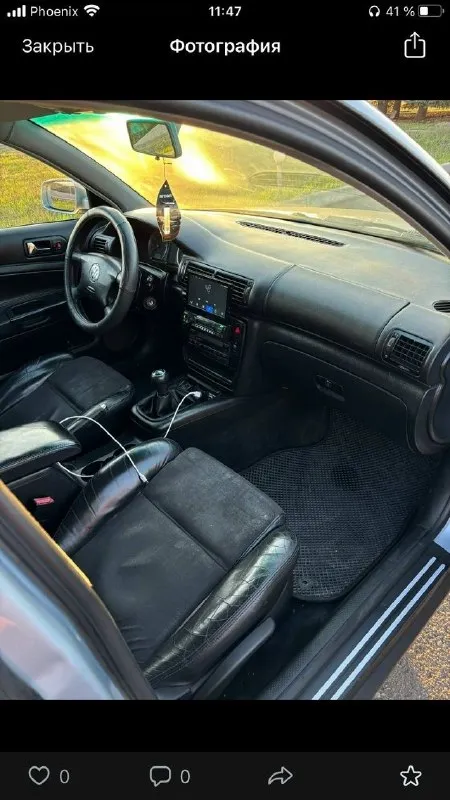 Продаю свой личный автомобиль. volkswagen passat b5 рестайлинг. коробка механика. 2002 года выпуска. на буцифале 300.000км. масло не ест, от замены до замены. двигатель капиталился 15.000км назад. комбинированный салон в адекватном состоянии. по кузову без нюансов. все жидкости свежие и менялись во время. на зимней резине, и на хороших дисках. машина зашита под stage. на прямом выхлопе. завод отдам вместе с ней. и прицеп запчастей. менялось все. от болтика до гаички. новый генератор, стартер и. т. д. цена 650.000₽ звонить +79497057674 +79499807674 либо писать в тг и max. 📞 звоните: +7(949)7057674 - фотография - 7