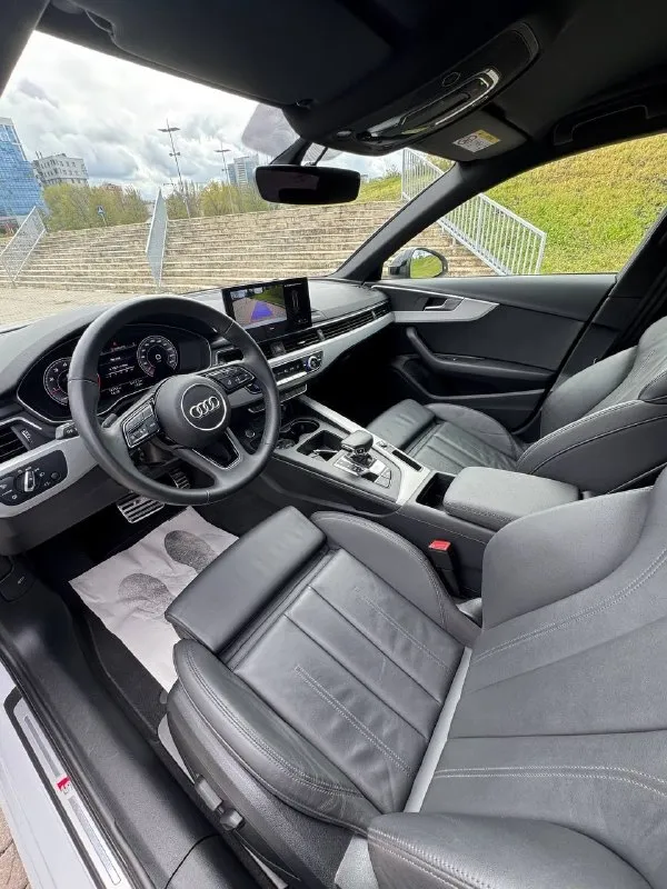 🚘 audi a4 2.0 s-line 🚙 ✅ 2021 год / 05 месяц ✅ 2.0т / бензин / акпп ✅ 12.000 km родного пробега 🔹 официальный автомобиль из германии. с минимальным пробегом и в отличном состоянии. 🔥 s-line • led приборная панель, start-stop, подогрев руля и сидений, тёмный потолок. • раздельный климат-контроль, адаптивный круиз-контроль, контурная подсветка салона. • drive-select, парктроники, камера заднего вида, складывание зеркал. • мультимедиа расширенного типа на русском языке с carplay. • кузов покрыт керамическим составом. • 2 ключа, новый комплект летней резины. 🚗 автомобиль полностью обслужен. состояние нового. возможен обмен, а также продажа в кредит. 💸 3.500.000 ₽ +79495051515 (+telegram) 📞 🇷🇺 звоните: +79495051515 - фотография - 7