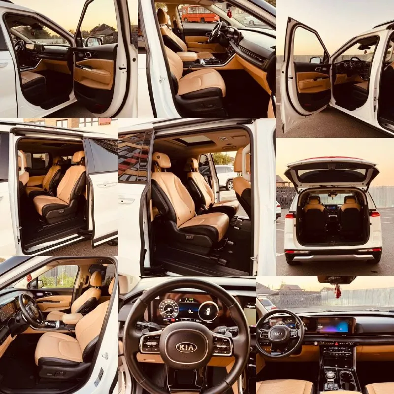 Продам кросвен премиум класса kia carnival 2021 года 2.2 дизель 202 л. С полноценный и надежный автомат 8 ступеней самая максимальная комплектация топ signature 9 мест не путайте с другими комплектациями это разные авто и так пригонял год назад из корее я хозяин на меня оформлена авто состояние нового без дтп вся в родне с оригинальным пробегом 95000 тысяч 100% полы и пороги еще в заводской пленке обслужена все масла фильтра обслуженный у официального дилера есть. Чеки техническое состояние авто без вложений обсолютно
На фото написал что есть в комплектации но не все писать много и все не упомнишь два комплекта колес больше фото пишите телеграмм вацап цена 4м 250 торг реальному +79613916172 - фотография - 8