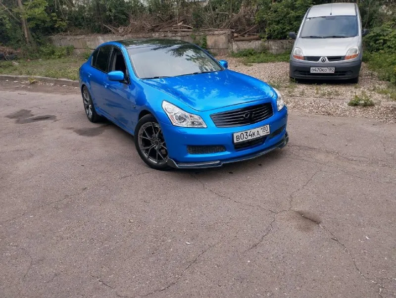 Infiniti g35x 4wd vq35hr 2007г в отличном состоянии, . # заказан с японии с пробегом 47т км есть все фото и видео эндоскопии перед установкой, вписан в техпаспорт, контракт 47т км, новая ходовка оригинал nissan, в машине все до последней прокладки только оригинал, без ключевой доступ, два ключа. тормоза в круг k-sport перед 8 поршней зад 4.новые диски на лете r19 с комплектом зима, лето новые. stege 2 340+лс. машина окрашена в эксклюзивный цвет, днище оброботанно. вобщем машина делалась и обслуживалась грамотно и дорого вложено очень много финансов и труда. я собственник по докам 180 регион. 1.300🍋 срочно без торга. тел +79496125008 донецк. +79497956733. 📲 tg: валера автоэлектрик, изготовления авто ключей 📞 звоните: +7(949)6125008 - фотография - 1