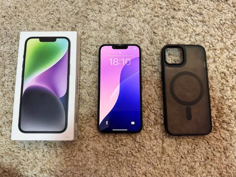 Описание: продаю iphone 14 midnight 128 gb акб 84% телефон не битый, не вскрывался, в отличном состоянии🔥 face id, true tone все работает цена 38 тыс торг реальному покупателю 💵 цена: 38 руб. 📲 tg:. 📞🇷🇺звоните: +79495765203 барахолка днр - фотография - 5