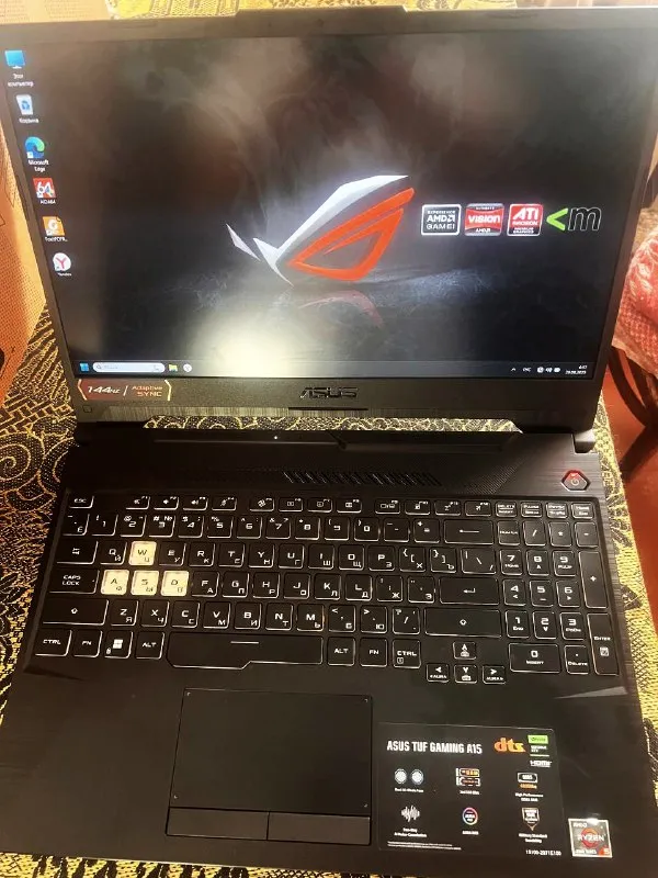 Описание: продам игровой ноутбук asus tuf gaming a15 fa506nc-hn101 процессор - amd ryzen 5 7535hs (6... - фотография - 1