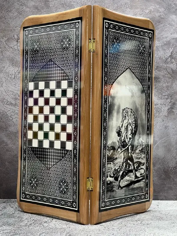 Описание: ⚡️продам нарды ручной работы из натурального дерева - новые ✅оригинальные деревянные нарды... - фотография