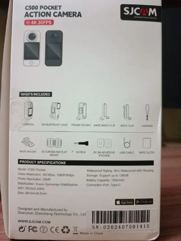 Описание: экшн камера sjcam с300 снимает видео в максимальном разрешении 4k. при съемке в hd и full hd частота кадров достигает 120 кадр. /сек и позволяет создавать эффектные ролики в движении. модель дополнена функциями видеорегистратора и веб-камеры. цифровой зум 8x, ручная настройка баланса белого и разные режимы фотосъемки. модель оснащена usb-портом и модулем wi-fi для удобного управления со смартфона через мобильное приложение sjcam zone. идеальное состояние. полный комплект со всеми креплениями и аква боксом. донецк. цена: 8000 руб. 📲 tg: nick 📞🇷🇺звоните: +79493527538 барахолка днр - фотография - 2