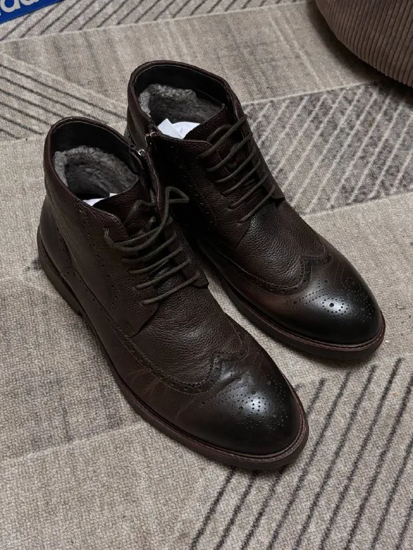 Описание: ботинки мужские зимние. состояние хорошее натуральная кожа размер: 42 цена: 3000 рублей. б... - фотография