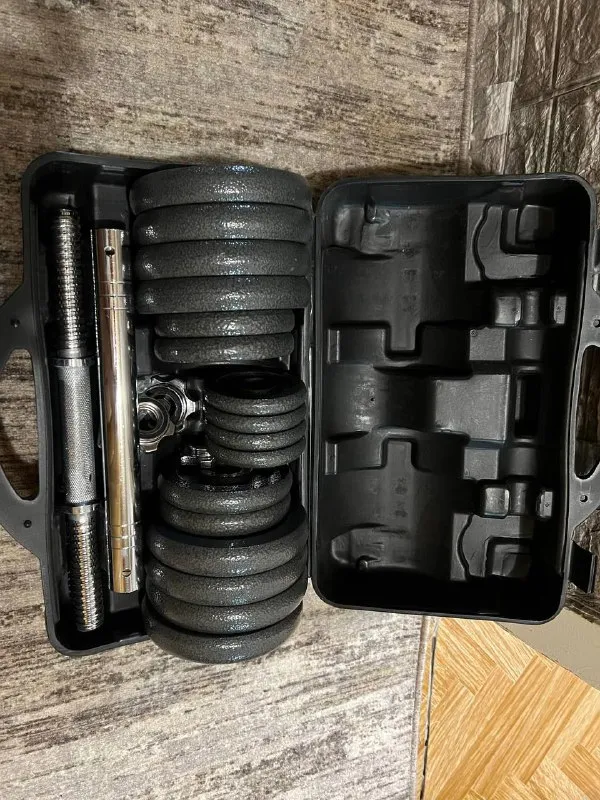 Описание: продам гантели по 15 кг цена: 6500 руб. 📲 tg: ростислав мосин 📞🇷🇺звоните: +79494377169 бар... - фотография