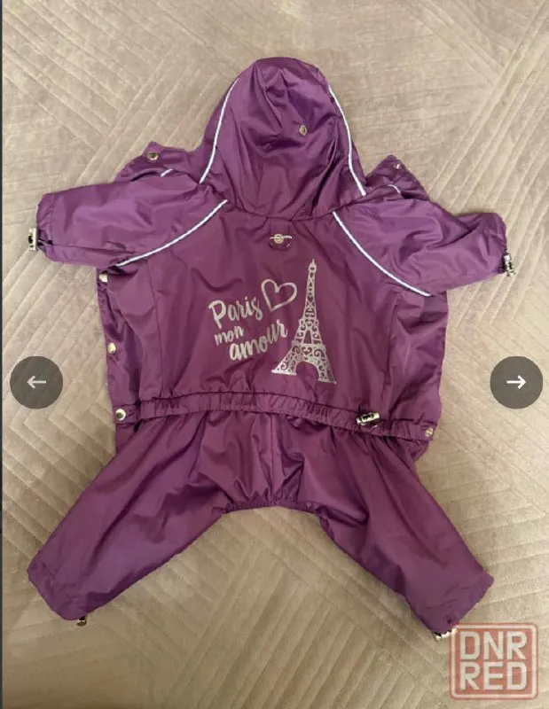 Описание: комбинезон на собачку/девочку. размер ml, в фотках будет таблица с замерами. очень стильный и удобный. выглядит как новый, надели пару раз и выросли. покупали дорого ( почти 4000р) цена: 1800 руб. 📲 tg: k. kckm 📞🇷🇺звоните: +79493688158 барахолка днр - фотография - 5