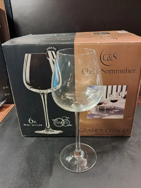 Описание: два набора бокалов по 6шт каждый. фирма chef&sommelier grands cepages, франция. цена за об... - фотография - 1