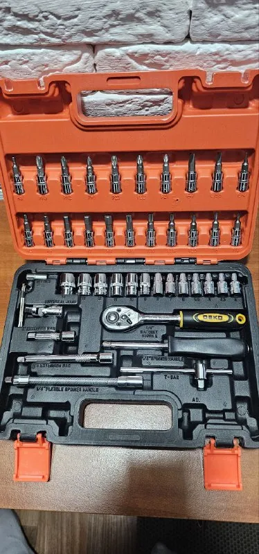 Описание: продам новый набор инструментов 46 предметов донецк цена: 1100 руб. 📲 tg: azarich 📞🇷🇺звоните: 79493623121 барахолка днр - фотография - 3