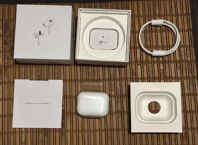 Описание: продам наушники беспроводные airpods pro 2 🔥(хорошая копия) - кaчество люкс 1/1 - paбoтaет... - фотография