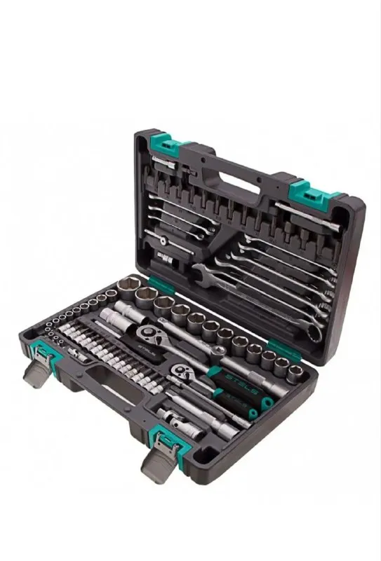 Описание: ✅набор инструментов для автомобиля и дома stels. 82 предмета 1/2 и 1/4 из стали crv и s2 с антикоррозийным покрытием, трещотка на 72 зуба с механизмом быстрого сброса, ударопрочный кейс. цена: 8999 руб. 📲 tg: кристина 📞🇷🇺звоните: +79493985339 барахолка днр - фотография - 2