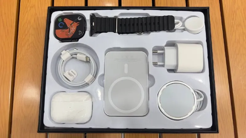 Описание: в продаже подарочные наборы 6 в 1 совместим с ios и android. 1. смарт часы х8se 2. внешний... - фотография