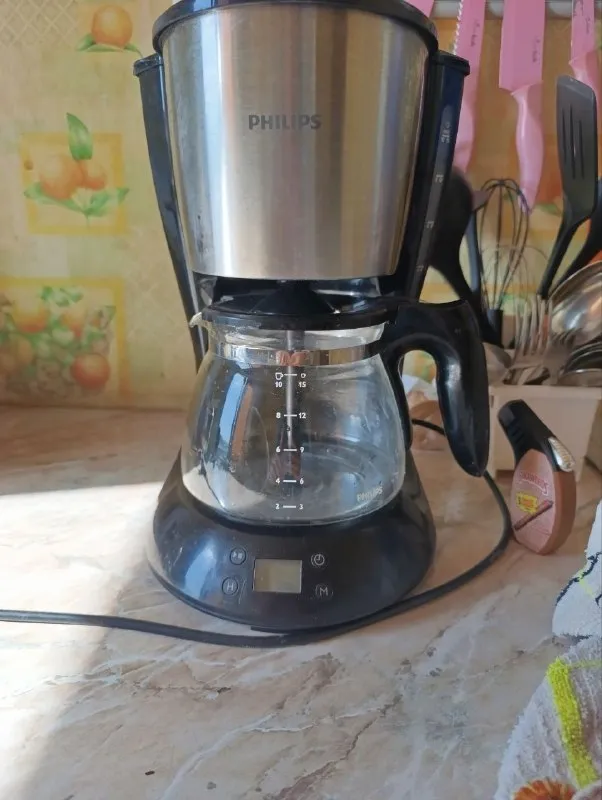 Описание: капельная кофеварка phillips, в хорошем состоянии, рабочая, есть небольшие потёртости, мал... - фотография