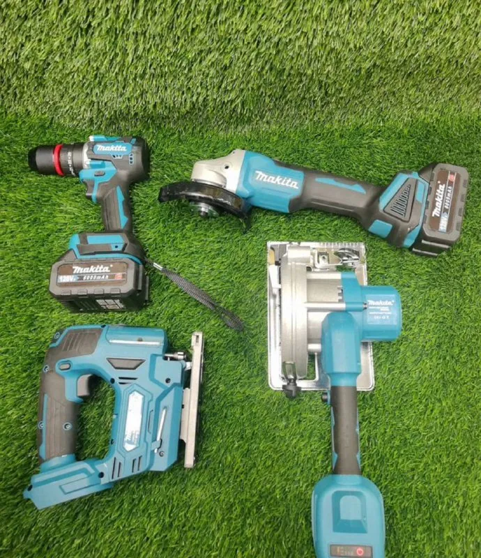 Набор инструментов 4-в-1: болгарка + лобзик + циркулярка + шуруповёрт с 2 акб (4.0 а·ч) цена 9000₽ ❗... - фотография