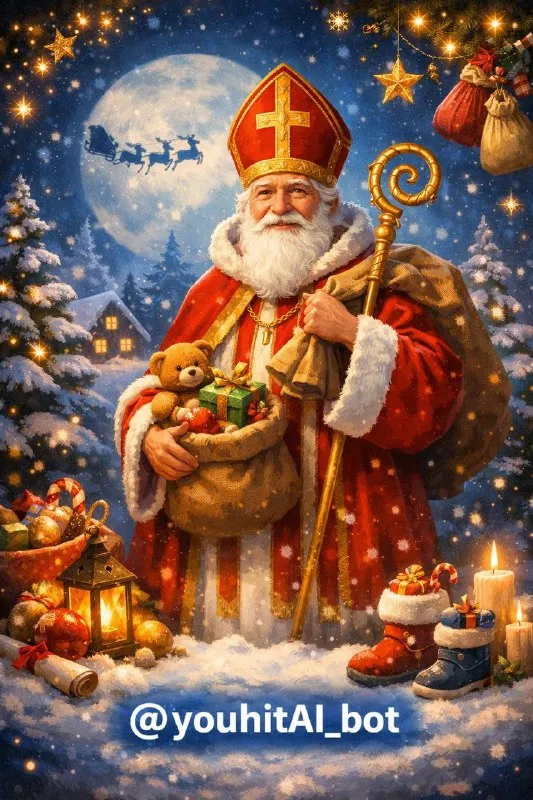 🎅 волшебная песня от святого николая для вашего ребёнка 🎶 святой николай уже спешит с подарками 🎁 а вы можете подарить особенное чудо — именную песню, где звучит имя именно вашего ребёнка 💖 ✨ что вы получите: • персональную песню от святого николая • имя ребёнка прямо в тексте 🎵 • тёплые слова и волшебную атмосферу • готово всего за несколько минут 🎁 идеально: • под подушку в ночь на николая • для утренника • как видео-подарок для семьи • на память на долгие годы 📲 как создать песню: 1️⃣ перейдите в бота 2️⃣ напишите имя ребёнка 3️⃣ получите готовую песню 🔥 без подписок 💸 доступная цена 🎧 mp3 сразу после создания 👉 создайте песню прямо сейчас: 🤖 @youhitai_bot - фотография - 1