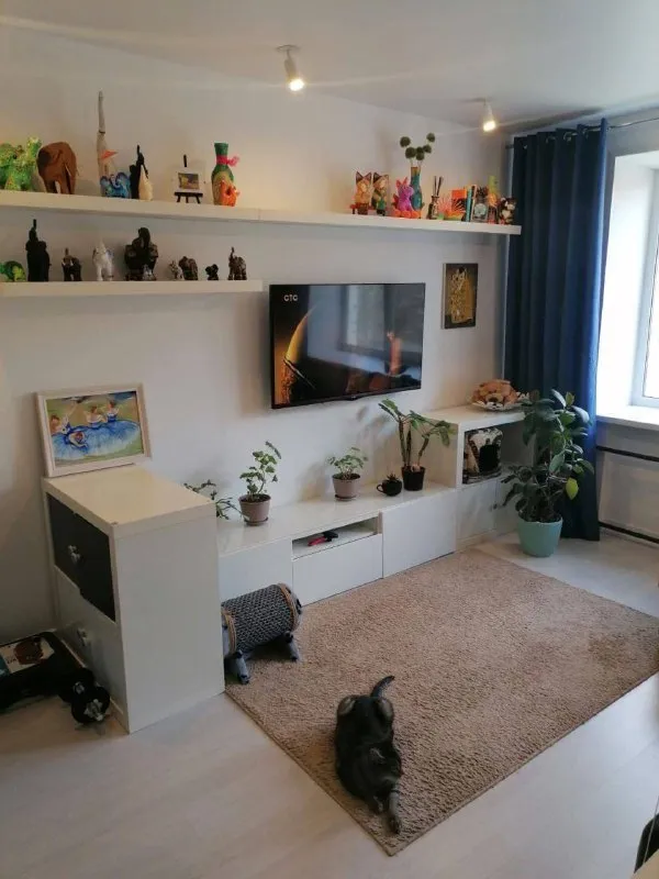 2-к квартира🏙️ м. Фонвизинская1️⃣ сдаётся! Квартира 55 м², спальня с рабочим местом 17 м², большая комната со столом для приёма гостей, кухня 8 м² с посудомойкой. Раздельные ванна и туалет. Очень комфортный матрас аскона, клёвый комфортной диван, кондиционеры в комнатах. 3-й этаж из 5-ти. Квартира классная, с хорошей энергетикой) супер локация, для любителей спорта или неспешных прогулок, 10 минут до входа в ботанический сад, вднх! Доставка самокат и др 15 минут, пункты выдачи вб и озон в доме. До метро фонвизинская пешком, вднх и владыкино 10 минут на автобусе парковка за шлагбаумом 💳цена: 90.000₽ + счетчики 💌telegram: @marylyash - фотография - 5